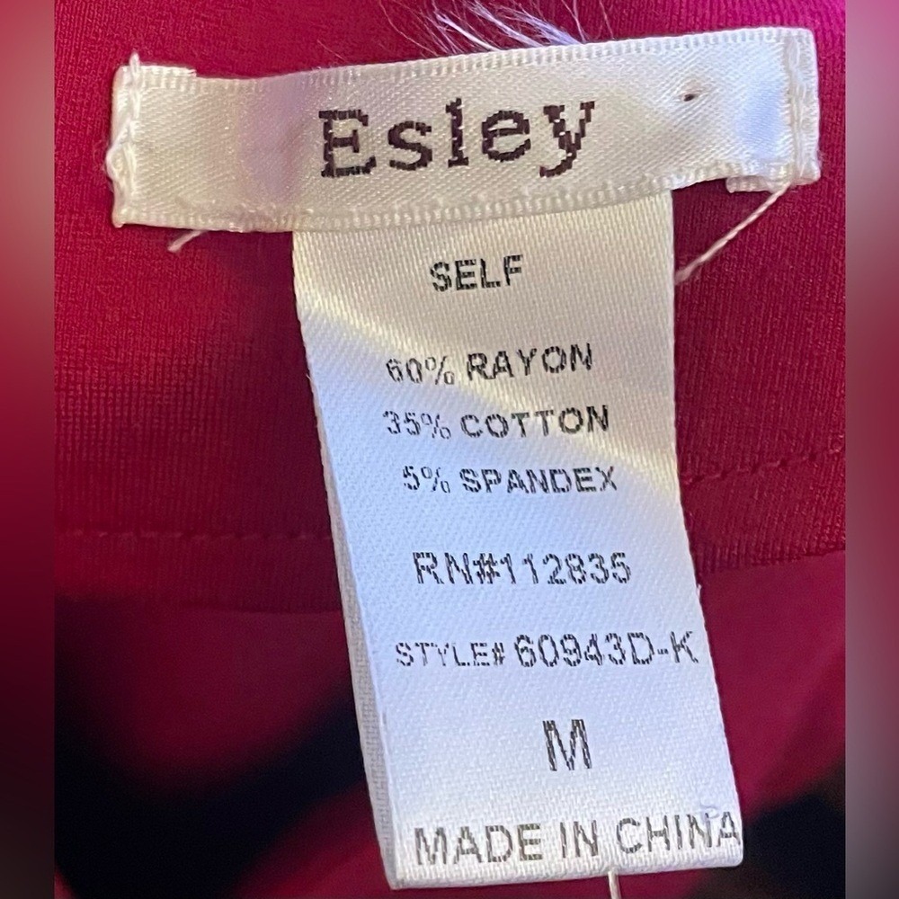 Esley- Rich Wine Mini Dress with Flowy Sleeves Size M - Picture 7 of 7